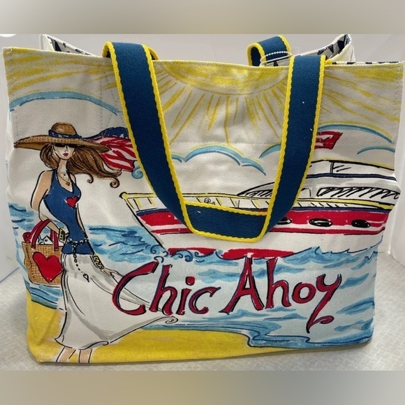 NWT Brighton Summer Large Beach Tote Bag - Picture 2 of 3